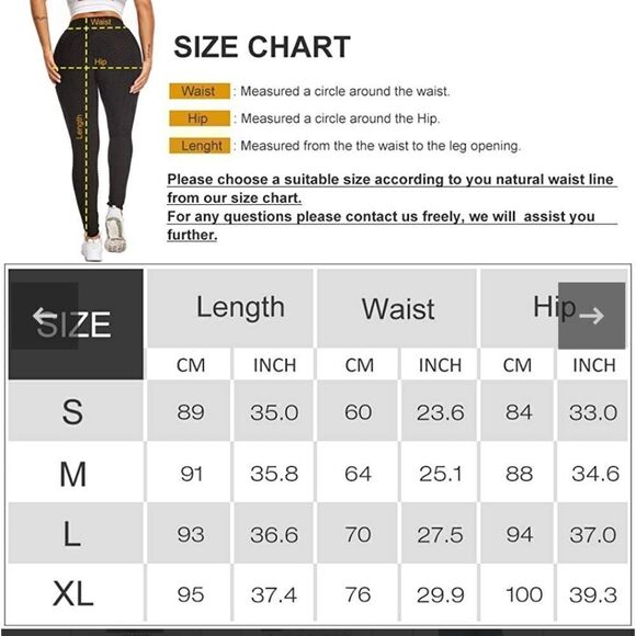 TIKTOK leggings green butt lifting high waist scrunch booty yoga workout M - Picture 11 of 11